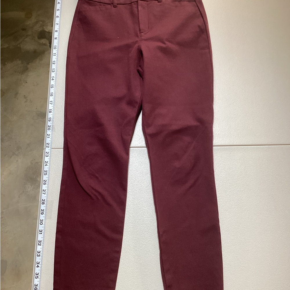 Old Navy Maroon High-Rise Pants